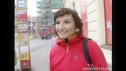 Woman Shocked by Unwanted Encounter with a Stranger on Stairs