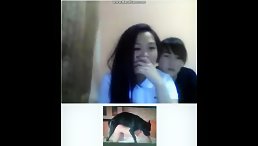 Girl Caught Red-Handed Watching Dog Porn Show on Cam